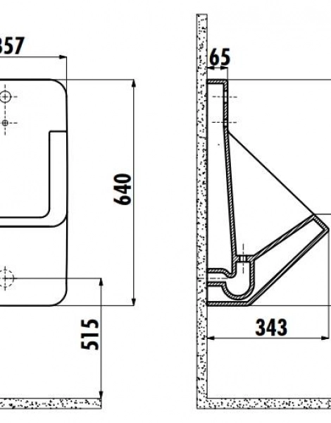 Писсуар сенсорный URINAL цв. белый TP640-00CB00E-0001