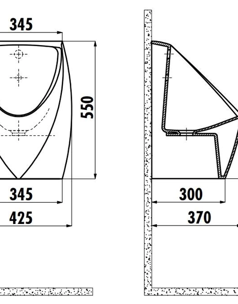 Писсуар сенсорный URINAL цв. белый TP645-00CB00E-0001