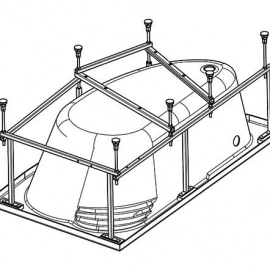 Export Group – Каркас для ванны Santek ГОА 150х100 (1.WH11.2.428)