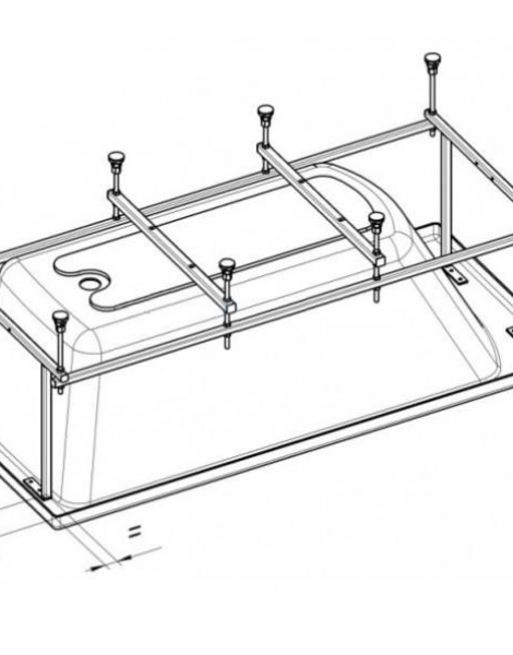 Монтажный комплект для ванны 190х90 Roca BECOOL (Z.RU93.0.302.1)