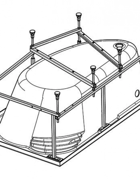 Каркас для ванны Santek ИБИЦА XL 160х100 (1.WH11.2.427)