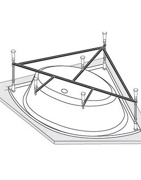 Каркас к ванне VAGNERPLAST ATHENA 150x150 (VPK150150)