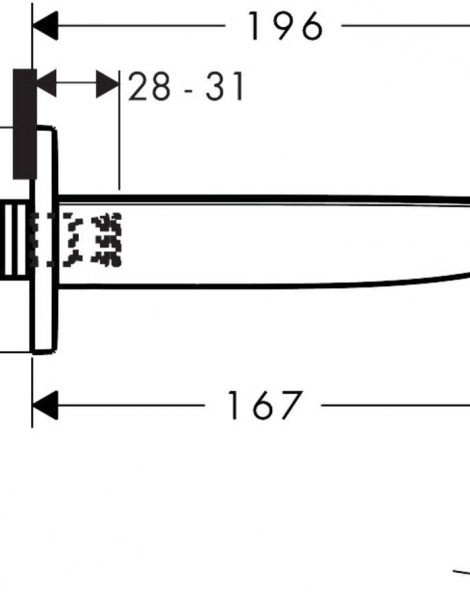 Излив на ванну Hansgrohe PuraVida, 3/4, хром (15412000)