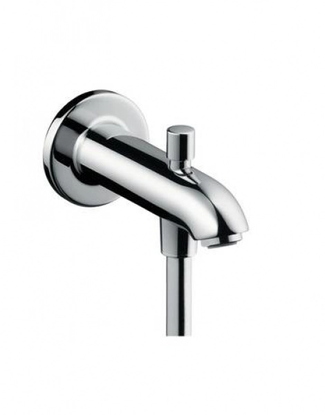 Излив на ванну Hansgrohe E 152 мм с переключателем на душ, хром (13423000)