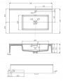 Раковина Aquaton Квадро Про 80 R, правая, белая (1A734331QA01R)