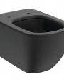 Унитаз подвесной Ideal Standard Tesi без сиденья, черный матовый (T0079V3)