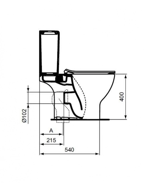 Бачок для унитаза Ideal Standard Tesi, 5 литров, белый (T356801)