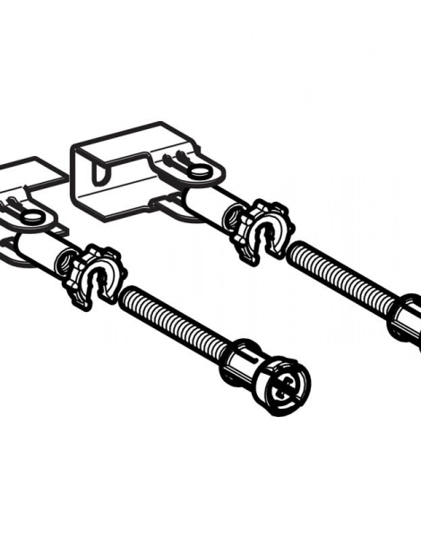 Комплект крепления к стене Geberit Duofix для отдельного монтажа, угловой