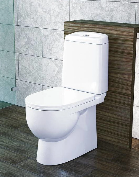 Унитаз-компакт Sanita Luxe Best с сиденьем микролифт (WC.CC/Best/2-DM/WHT.G/S1)