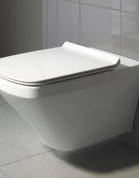 Унитаз подвесной Duravit Durastyle 373x540x393 без смывного края, с сиденьем, белый (45510900A1)