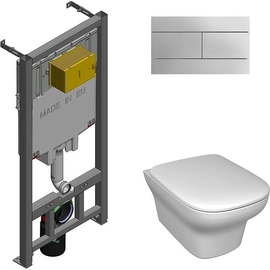 Export Group – Комплект унитаза с инсталляцией Jacob Delafon Vox с сиденьем Микролифт и клавишей смыва хром (E21746RU-00)