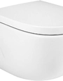 СЕТ Roca Meridian унитаз повесной Meridian-N 360х480х350 безободковый + сиденье быстросъемное микролифт, белый (7.3462.4.400.0/00079238)