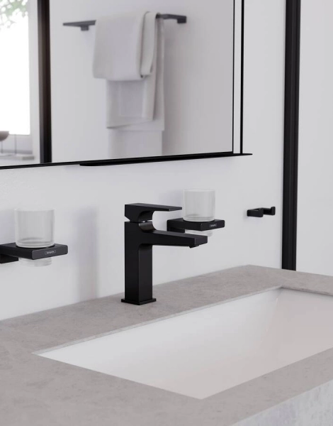 Cтакан Hansgrohe AddStoris, матовый чёрный (41749670)