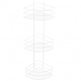 Export Group – Полка корзина Fixsen трехэтажная, угловая, белая (FX-710W-3)
