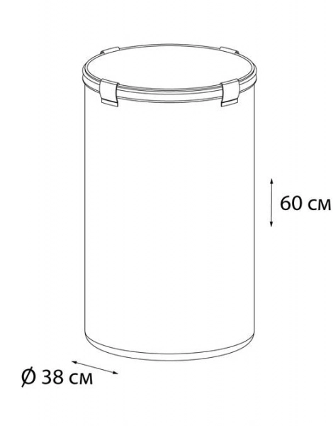 Корзина для белья Fixsen , с рисунком (FX-1033A)