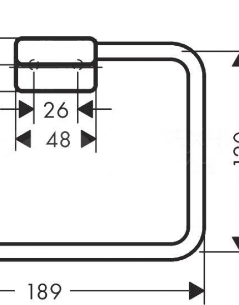 Полотенцедержатель Hansgrohe AddStoris, шлифованная бронза (41754140)