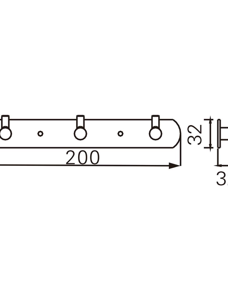 Крючок Azario NESSY, Хром (AZ-1513)