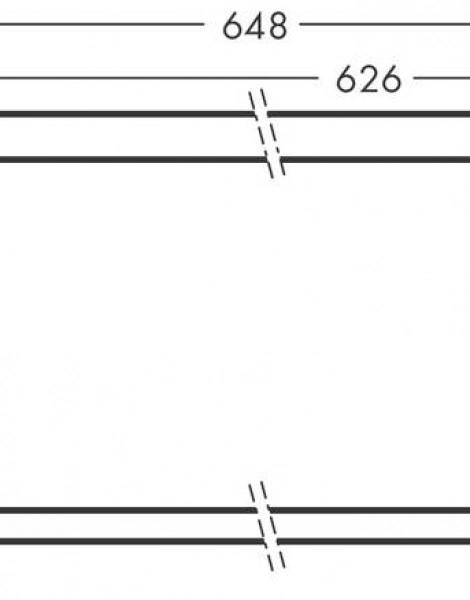 Полотенцедержатель Hansgrohe AddStoris 648 мм, матовый чёрный (41747670)