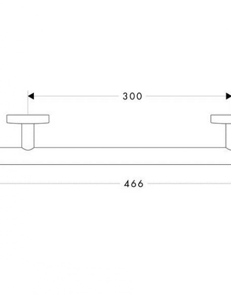 Поручень Hansgrohe Logis, хром (40513000)