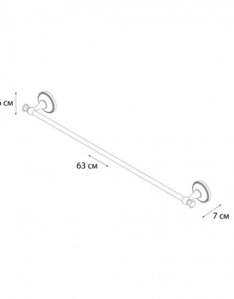 Полотенцедержатель трубчатый Fixsen Alfa, античная латунь (GR-9501)