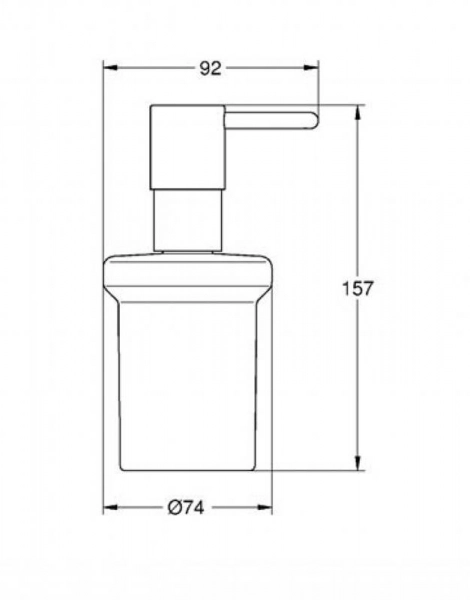 Дозатор жидкого мыла Grohe Essentials стекло (40394001)