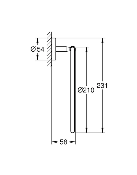 Кольцо для полотенец Grohe BauCosmopolitan Хром (40460001)