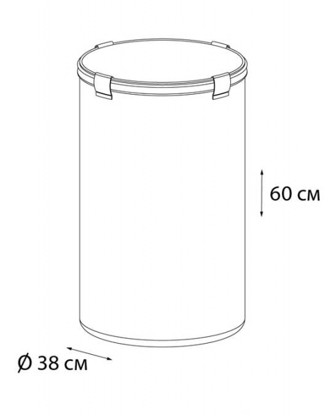 Корзина для белья Fixsen , с рисунком (FX-1031B)