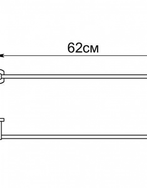 Полотенцедержатель трубчатый Fixsen Coral, хром (GR-7001)