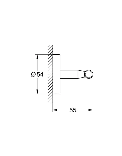 Крючок Grohe Bau Cosmopolitan, Хром (40461001)