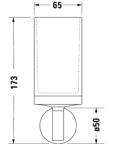 Стакан для зубных щеток Duravit Starck T Черный матовый (0099314600)