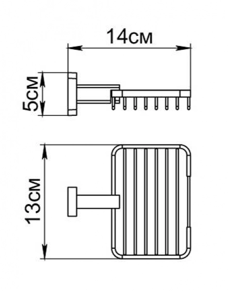 Мыльница Fixsen Coral, Хром (GR-7009)