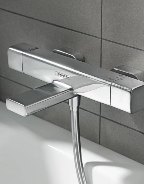 Смеситель для ванны Hansgrohe Ecostat E, с термостатом, хром (15774000)