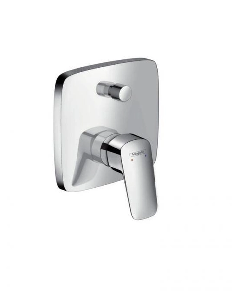 Смеситель для ванны Hansgrohe Logis, скрытый монтаж, однорычажный, хром (71405000)