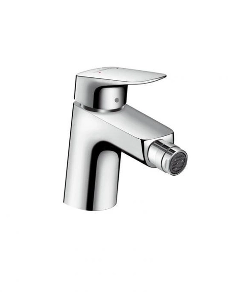 Смеситель для биде Hansgrohe Logis, однорычажный, со сливным гарнитуром, хром (71204000)