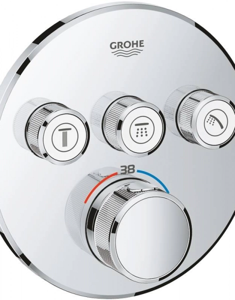 Смеситель для душа Grohe Grohtherm SmartControl с термостатом Хром (29121000)