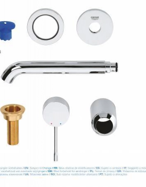 Смеситель для раковины GROHE Essence+ на 2 отверстия, внешняя часть, хром (19408001)