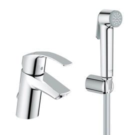 Export Group – Смеситель для раковины GROHE Eurosmart New с цепочкой и гигиеническим душем, хром (23124002)