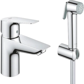 Export Group – Набор Grohe Start Edge: Смеситель для раковины, размер S, и Гигиенический душ с настенным держателем, хром (23773001)