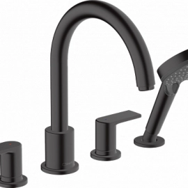 Export Group – Смеситель на борт ванны Hansgrohe Vernis Shape, матовый чёрный (71459670)