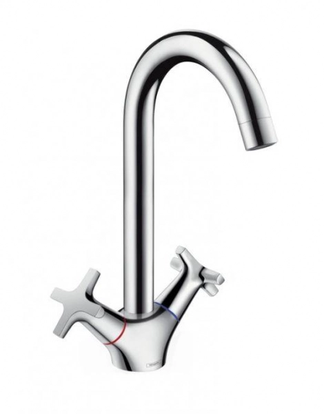 Смеситель для кухонной мойки Hansgrohe Logis M32 220, двухвентильный, хром (71285000)