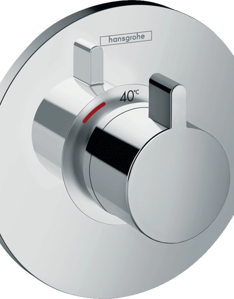 Смеситель для душа Hansgrohe Ecostat S Highflow, с термостатом, хром (15756000)