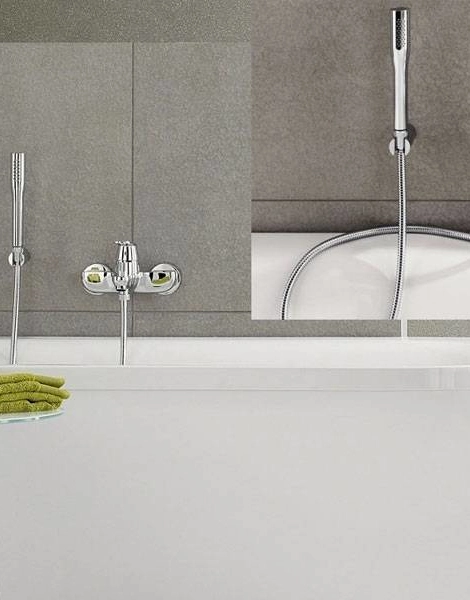 Смеситель для ванны с душевым гарнитуром Grohe Eurosmart Cosmopolitan Хром (32832000)