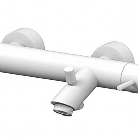 Export Group – Смеситель для ванны Paffoni LIGHT керамический картридж, белый матовый (LIG022BO)