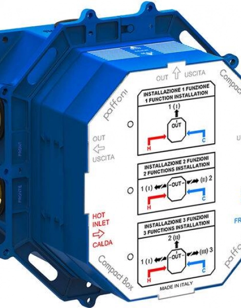 Встраиваемая часть для смесителей Paffoni серии COMPACT, универсальная (CPBOX001)