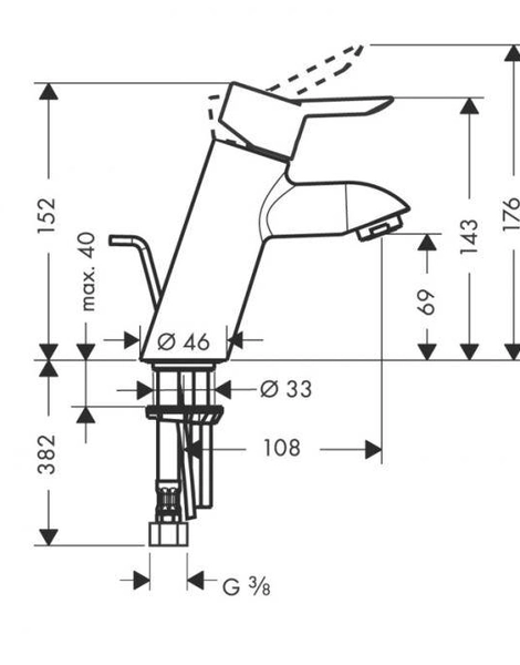 Смеситель для раковины Hansgrohe Focus S (31701000)