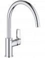 Смеситель для кухонной мойки Grohe BauLoop с высоким C-образным изливом, хром (31232001)