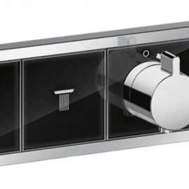 Export Group – Hansgrohe 15355600 RainSelect Термостат, скрытого монтажа, для 2 потребителей, черный/хром