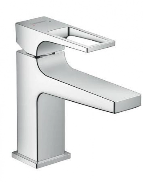 Смеситель Hansgrohe Metropol для раковины, сливной клапан Push-Open, однорычажный, хром (74500000)