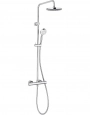 Душевая система KLUDI LOGO DUAL SHOWER SYSTEM с термостатом, хром (6809405-00)