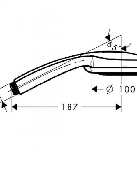 Ручной душ Hansgrohe Croma 100 Vario, ½’ (28535000)